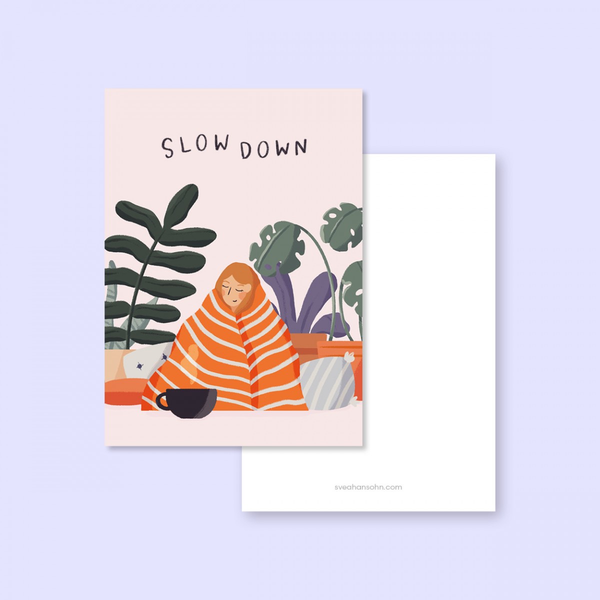 Slow Down / Postkarte A6 / Svea Hansohn Illustration