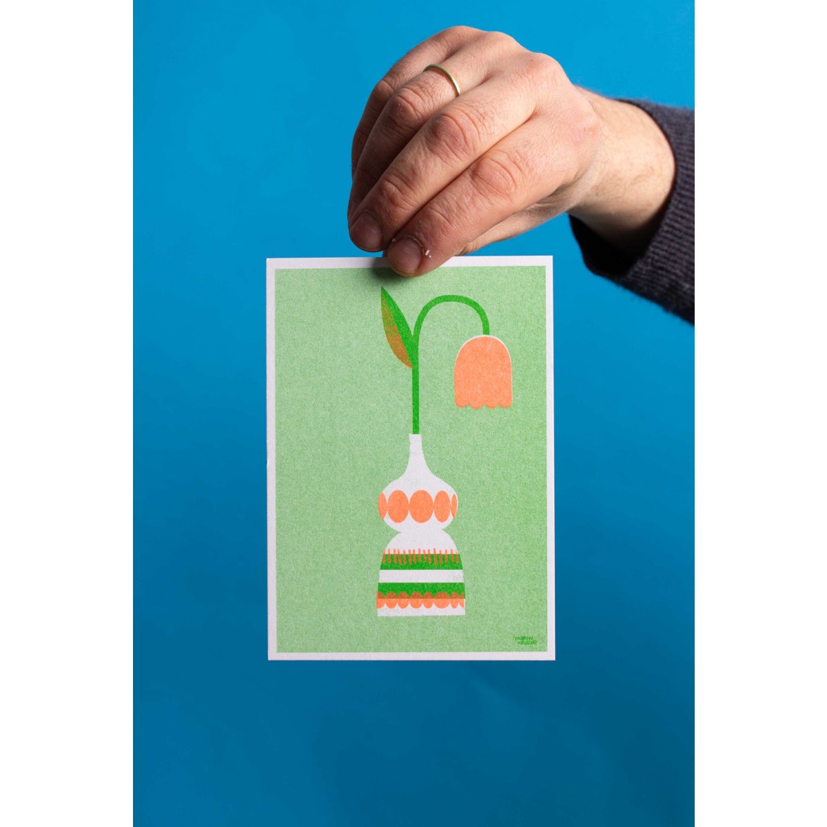 Martin Krusche - Risographie Postkartenset »Blumen«
