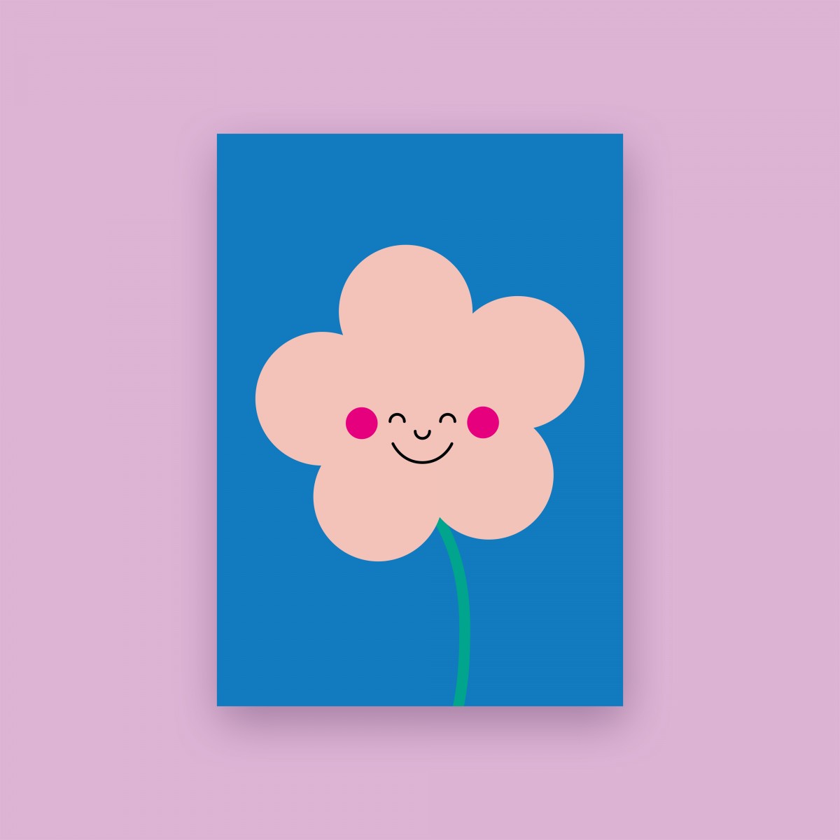 Karte "BLUME" im 3er Set