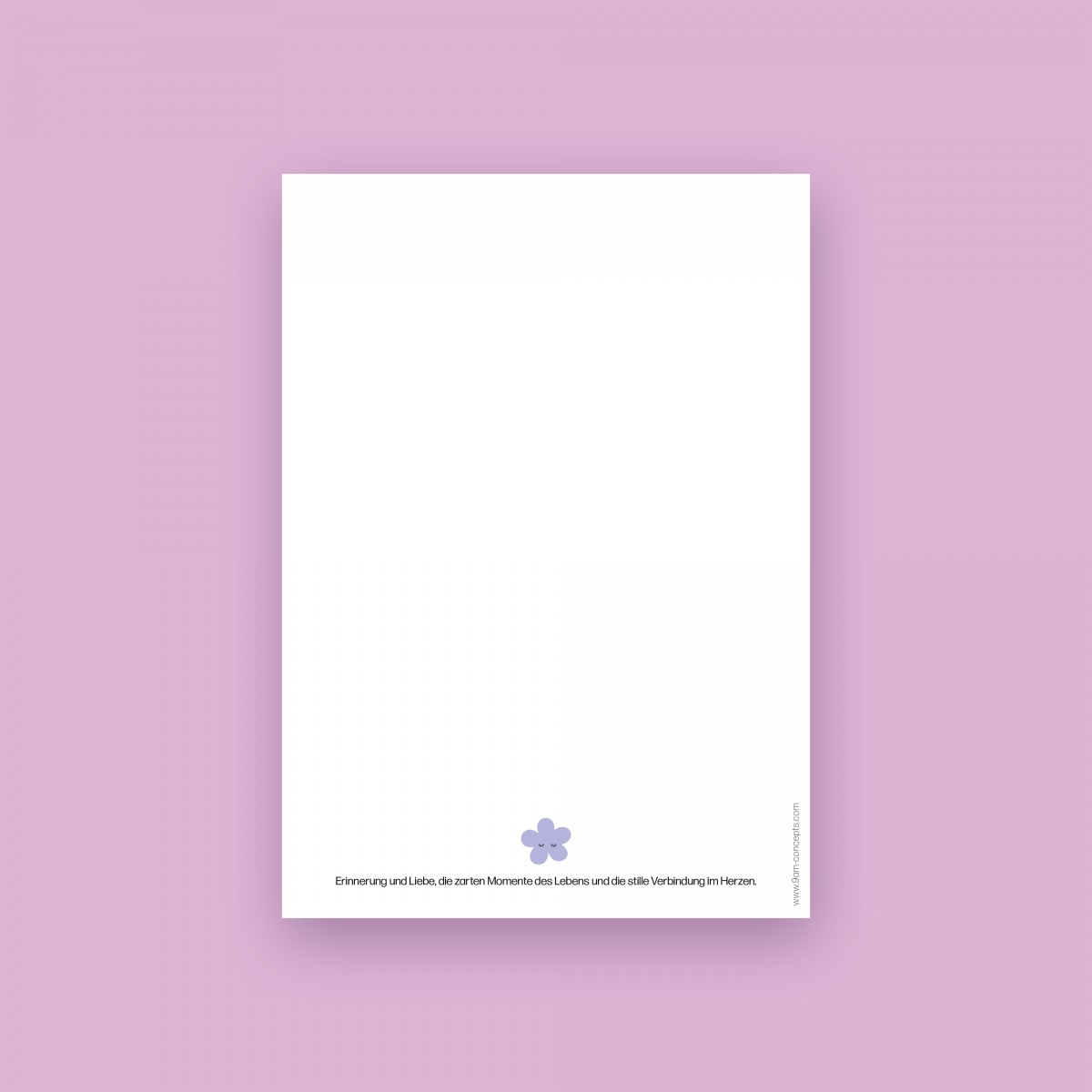 Karte "STILLE BLUME" im 3er Set