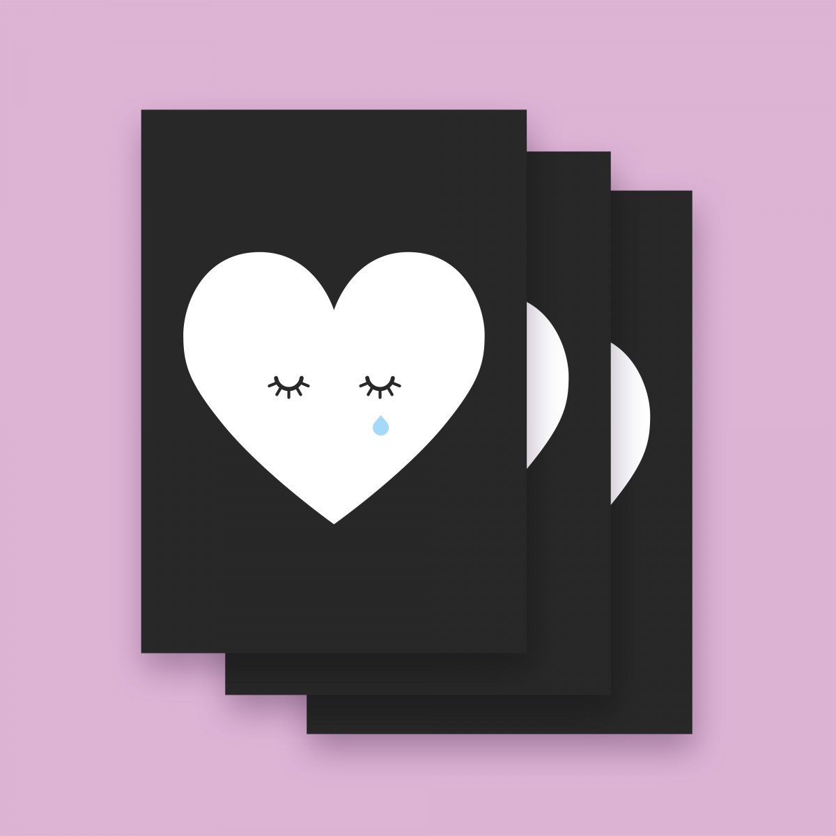 Karte "STILLES HERZ" im 3er Set von 9am concepts
