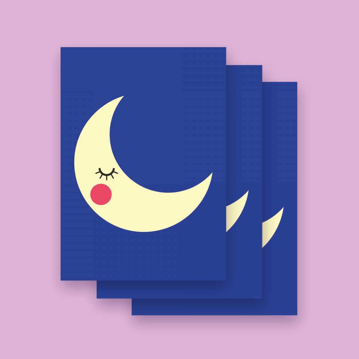 Karte "MOND" im 3er Set von 9am concepts