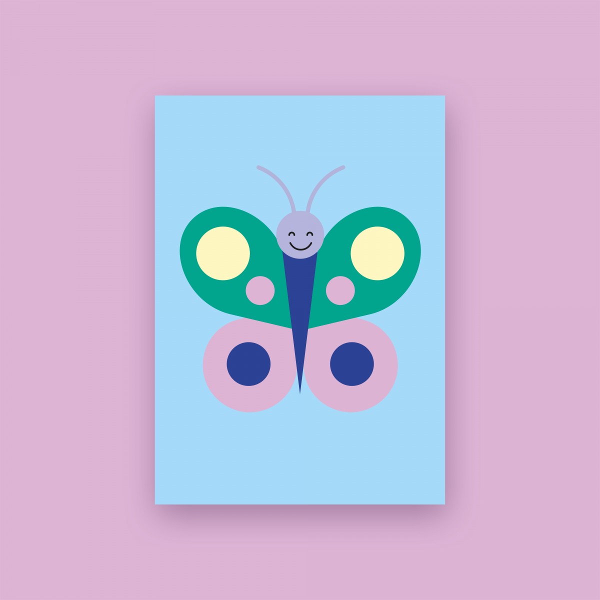 Karte "SCHMETTERLING" im 3er Set