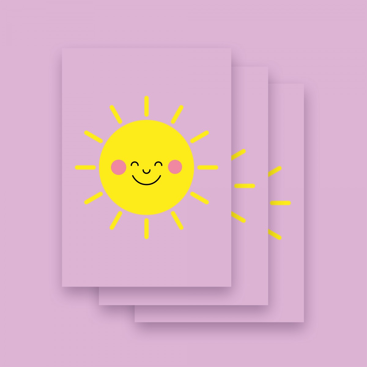 Karte "SONNE" im 3er Set von 9am concepts