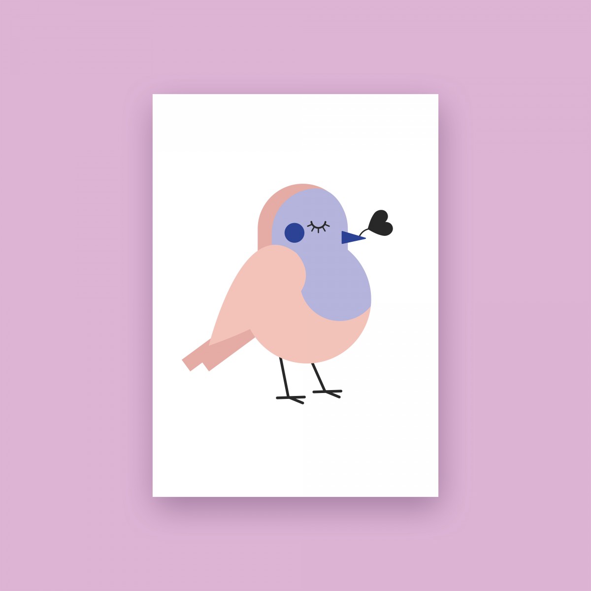 Karte "VOGEL" im 3er Set