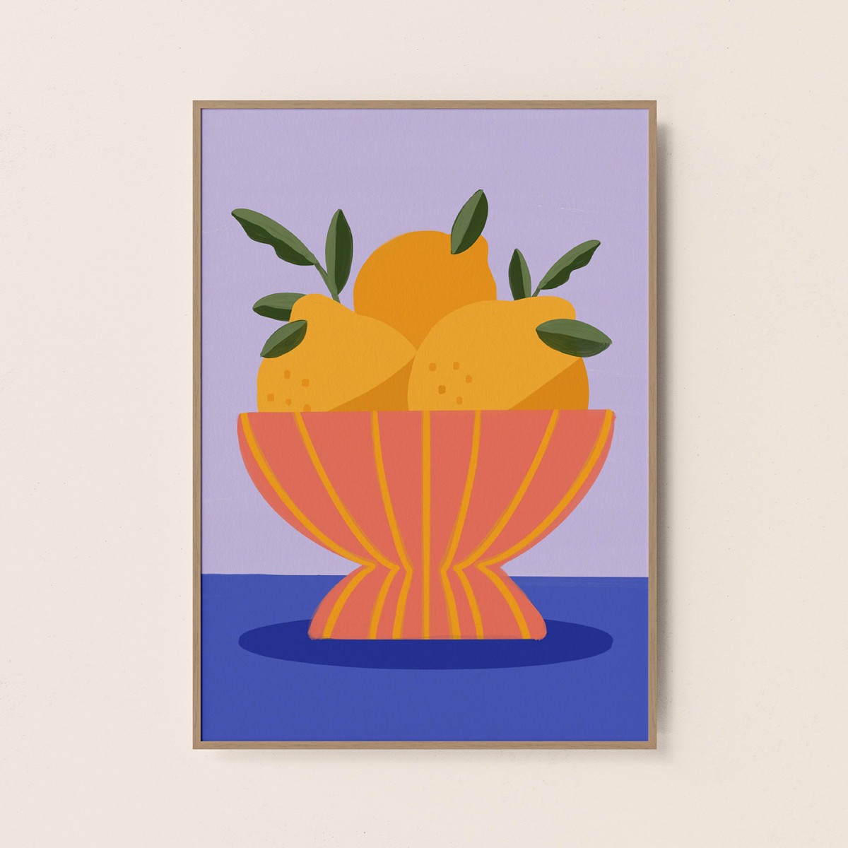 Zitronenschüssel / Kunstprint A4 / Svea Hansohn Illustration