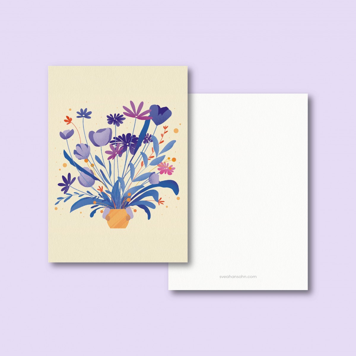 Wildblumen / Postkarte A6 / Svea Hansohn Illustration