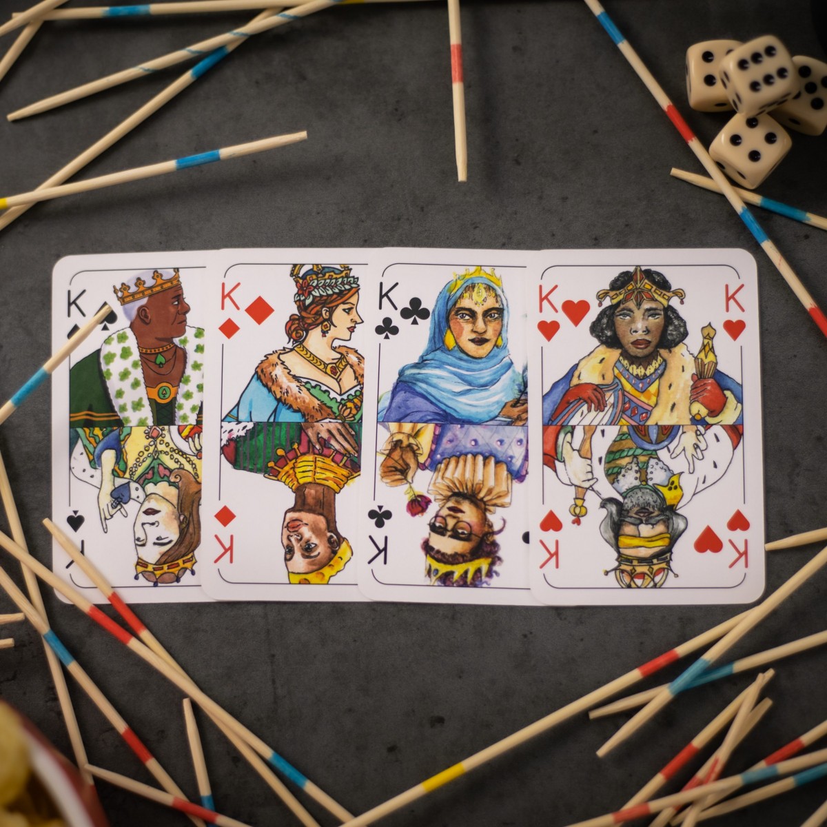 Spielköpfe Spielkarten - Das komplette Deck - Das gendergerechte Kartendeck
