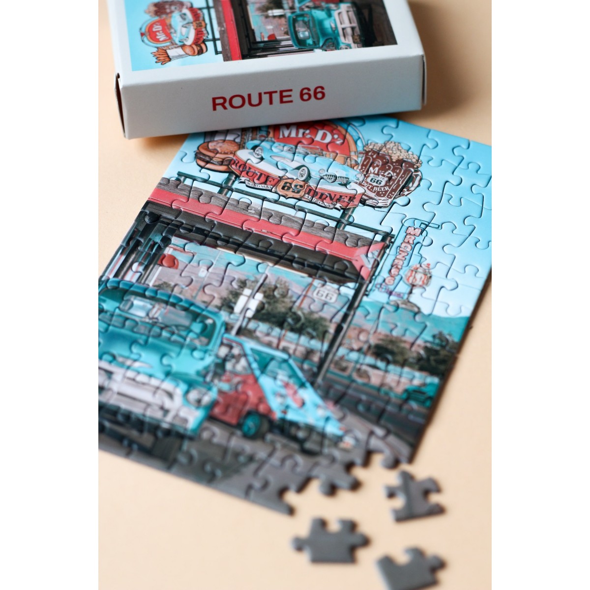 Puzzlery Route 66 Minipuzzle, 99 Teile