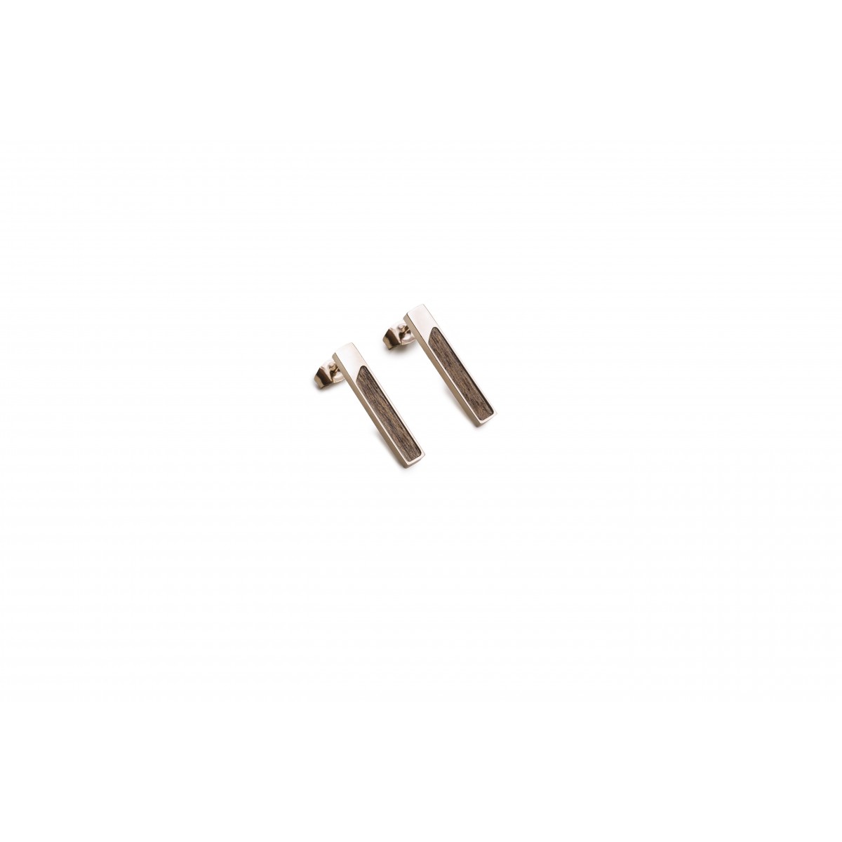 BeWooden Ohrringe mit Holzdetail - Neue Collection - Rea Earrings Rectangle