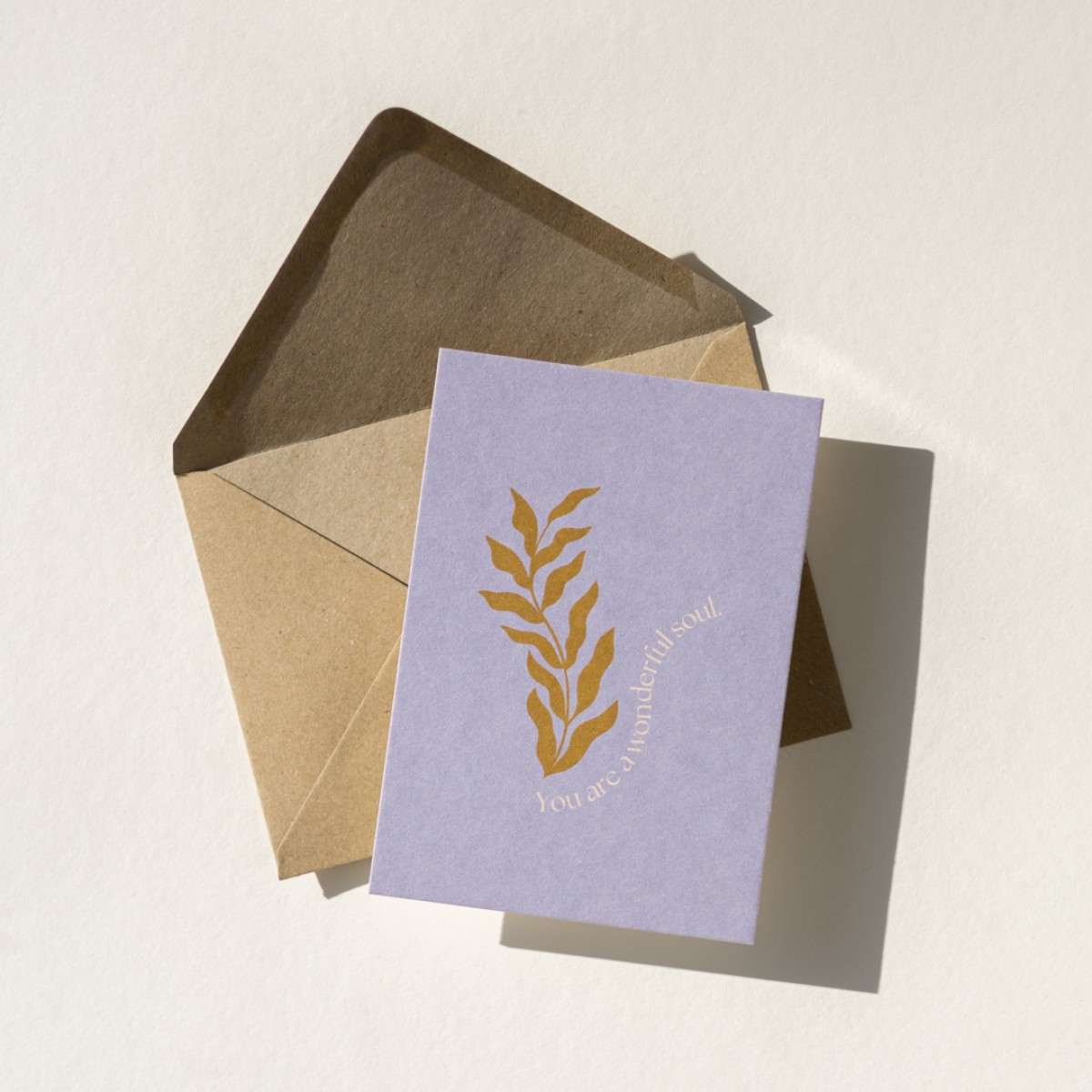 You are a wonderful soul. Postkarte mit Briefumschlag. Von REYOUNITE
