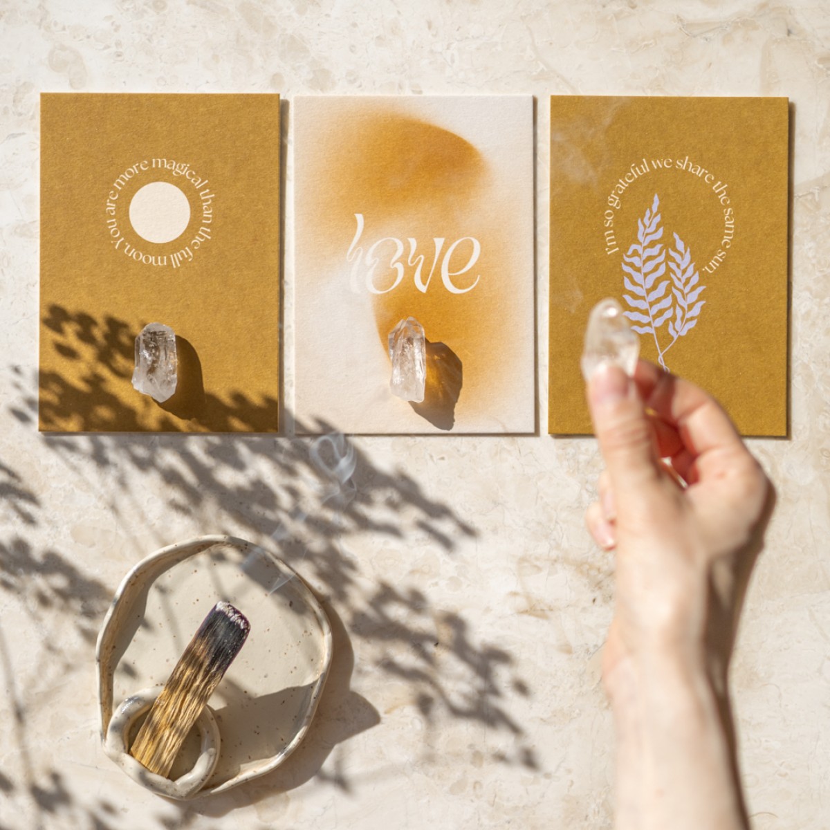"You are more magical than the full moon" Postkarte mit Briefumschlag von REYOUNITE