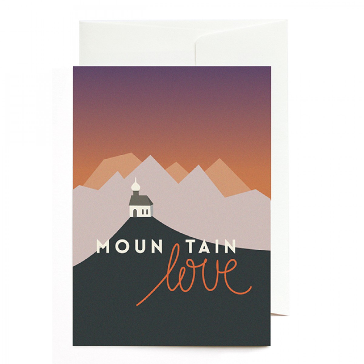 Roadtyping Grußkarte - Mountain Love