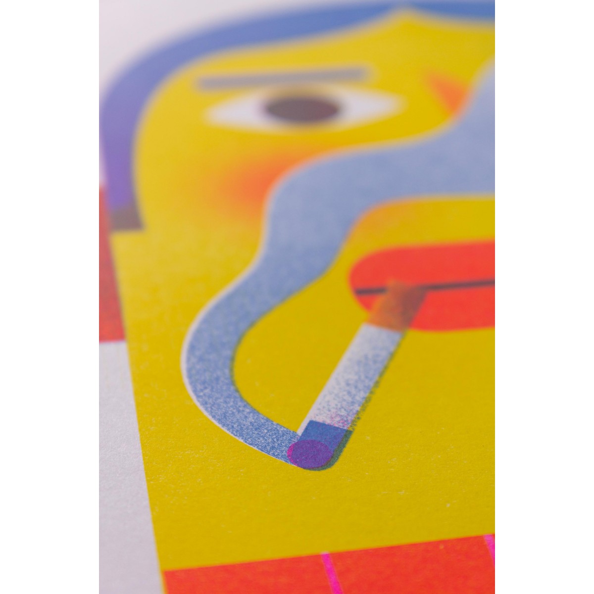 Martin Krusche, Risografie »Raucher«, DINA4