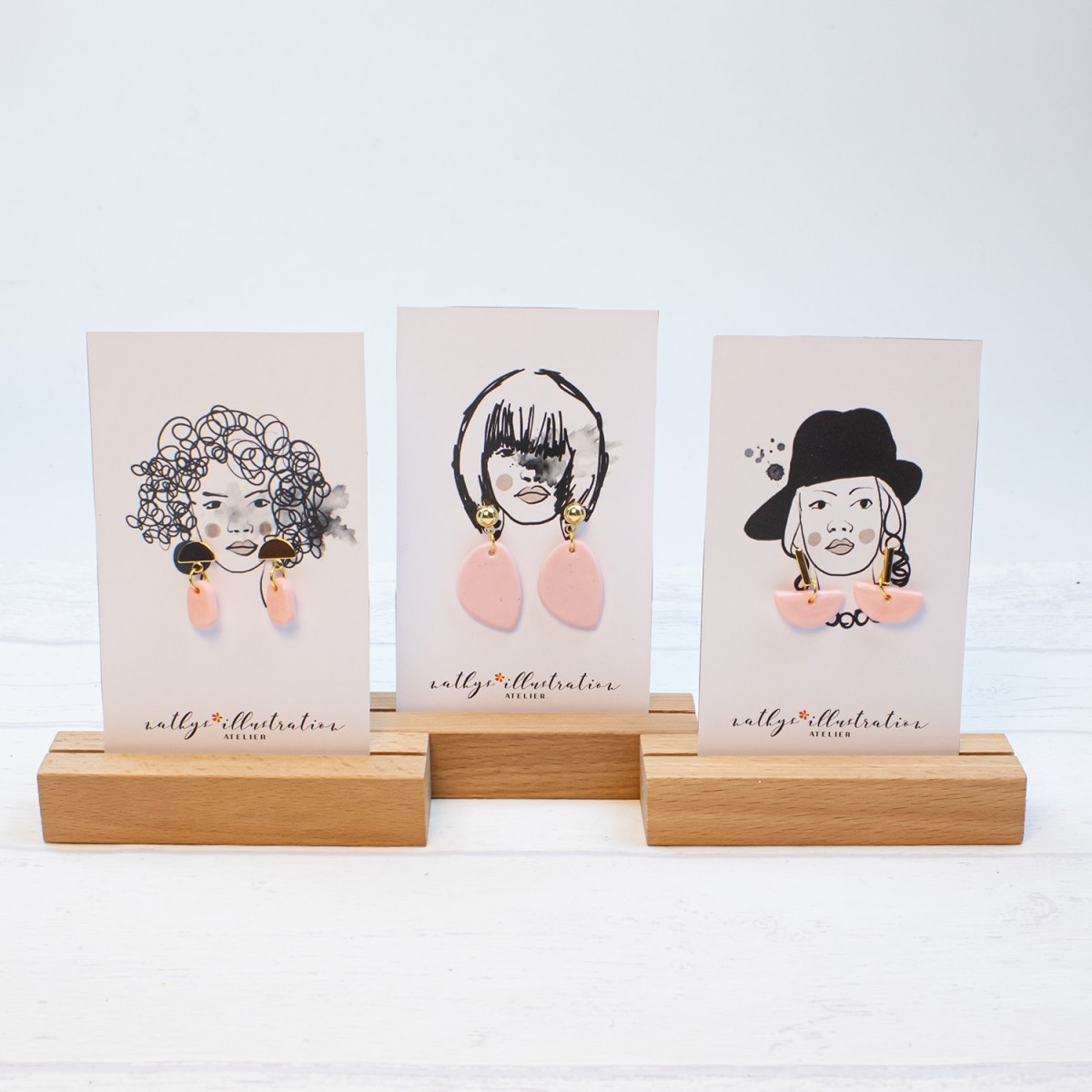 nathys_illustration - Ohrringe "Rosenblatt" spring feelings collection 2,5cm