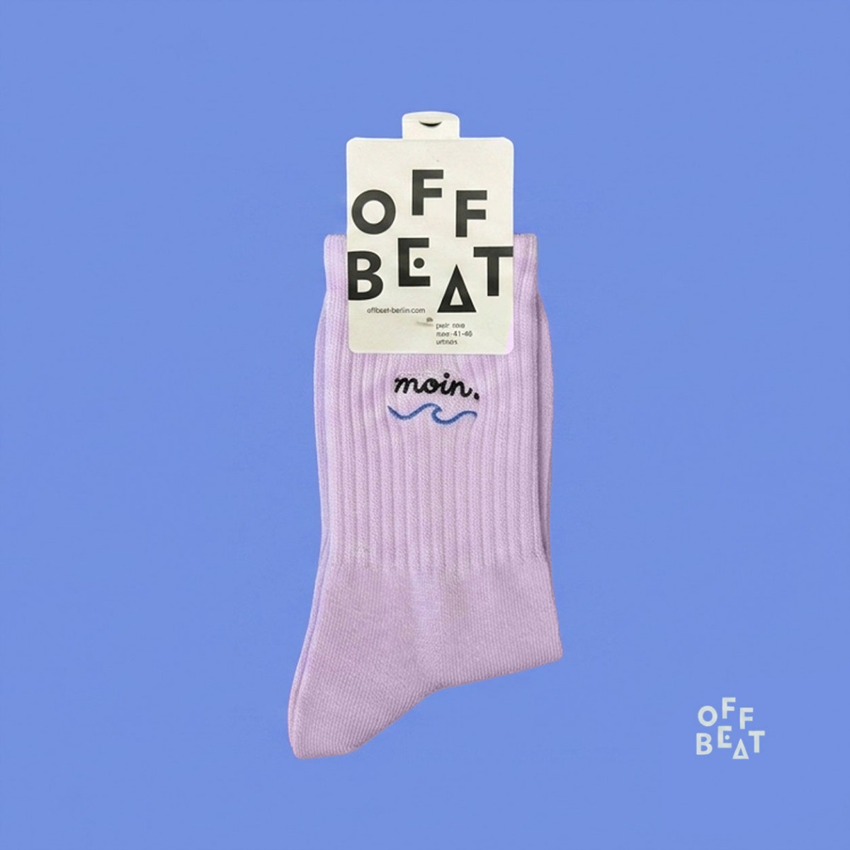 Bestickt Moin Socken von Offbeat