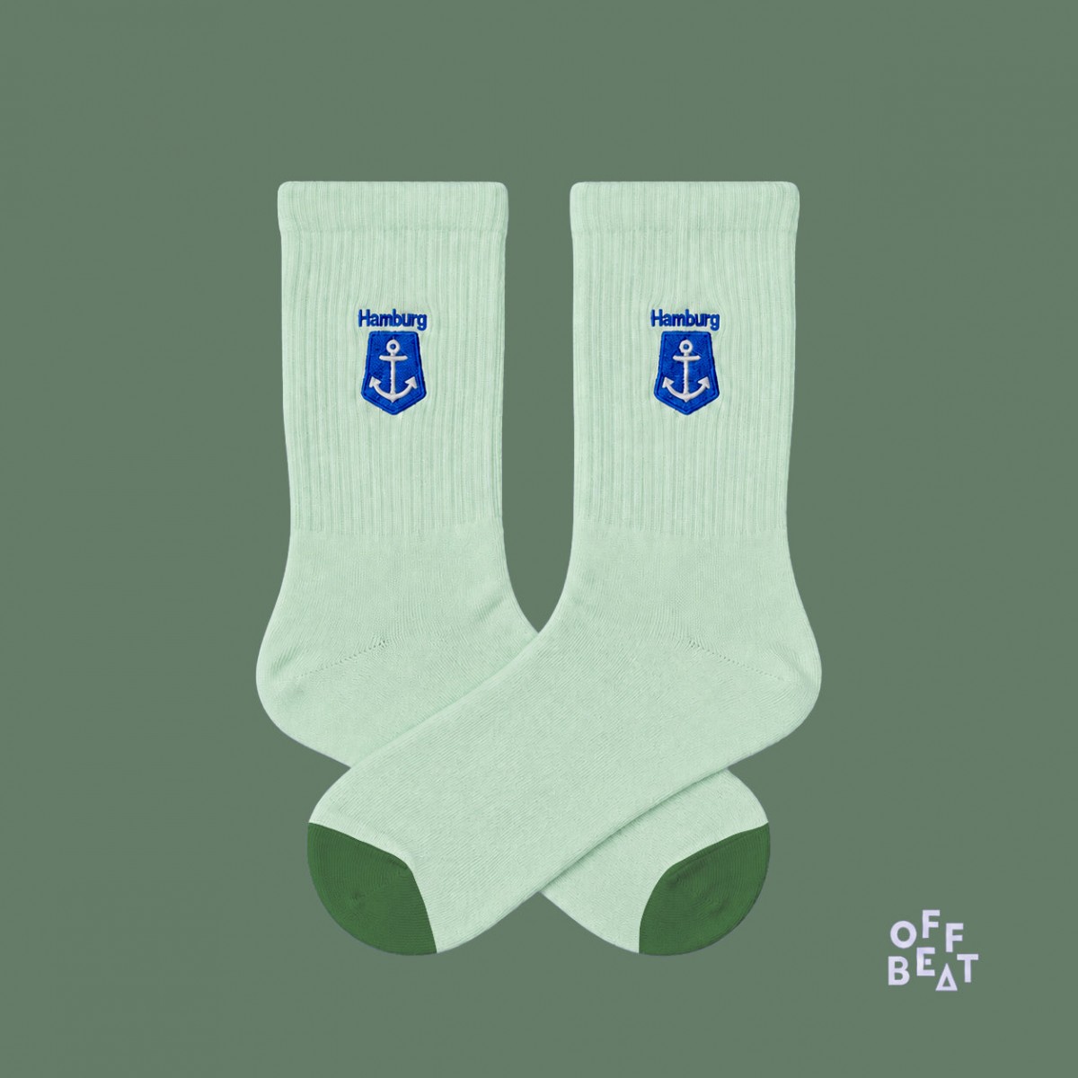 Bestickt Anchor Socken von Offbeat