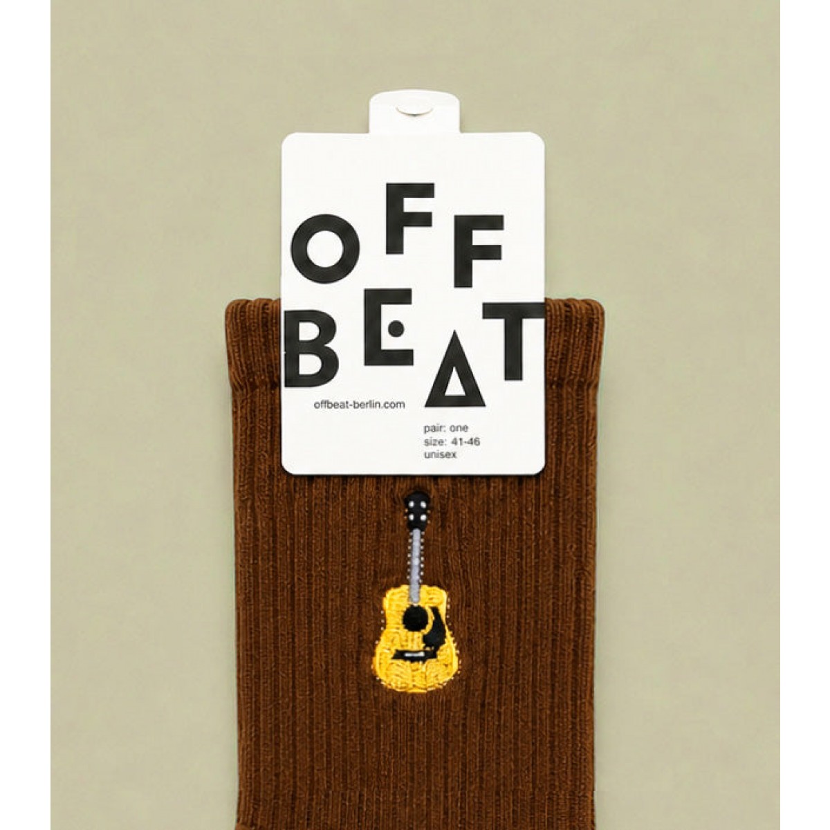 Bestickt Acoustic Guitar Socken von Offbeat