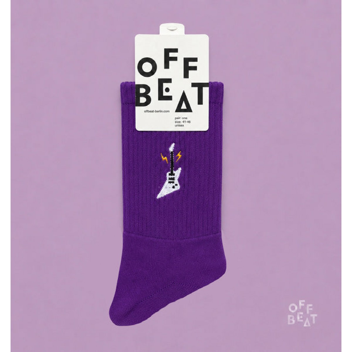 Bestickt Electric Guitar Socken von Offbeat