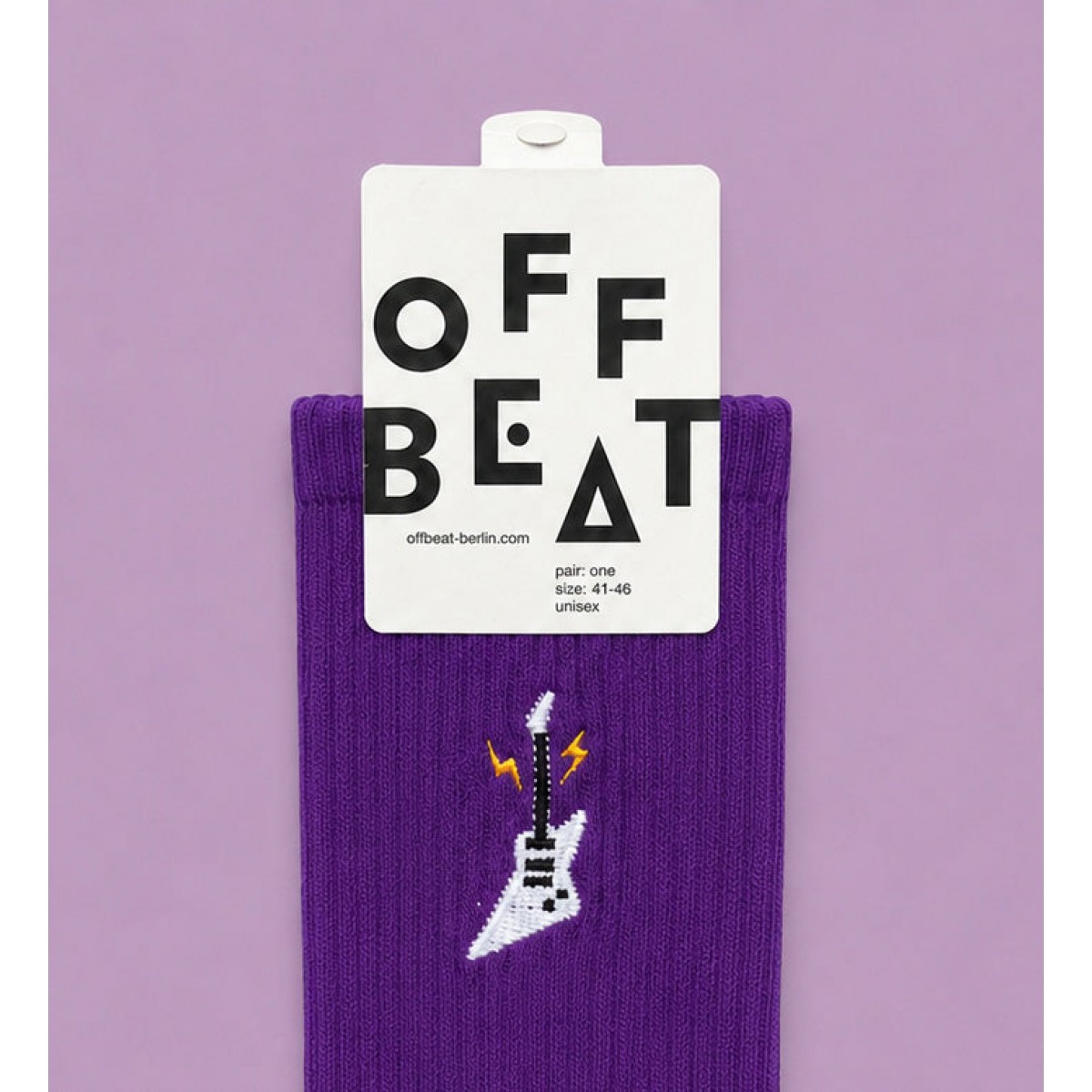 Bestickt Electric Guitar Socken von Offbeat