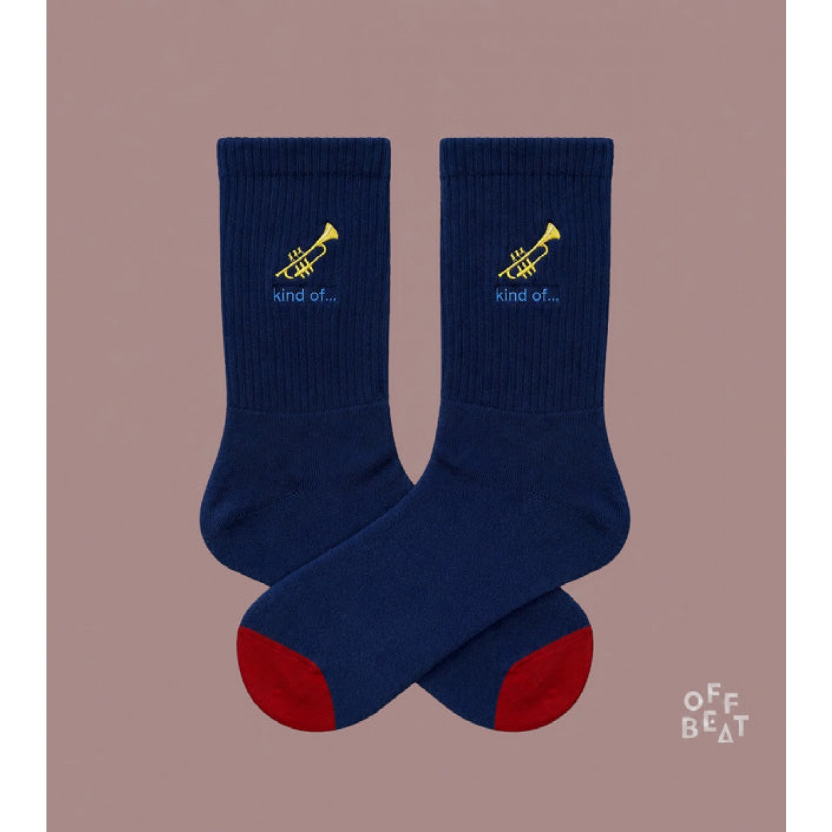 Bestickt Trumpet Socken von Offbeat