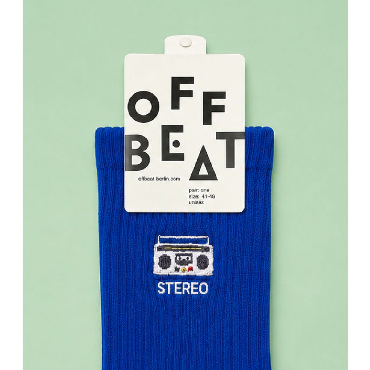 Bestickt Boombox Socken von Offbeat