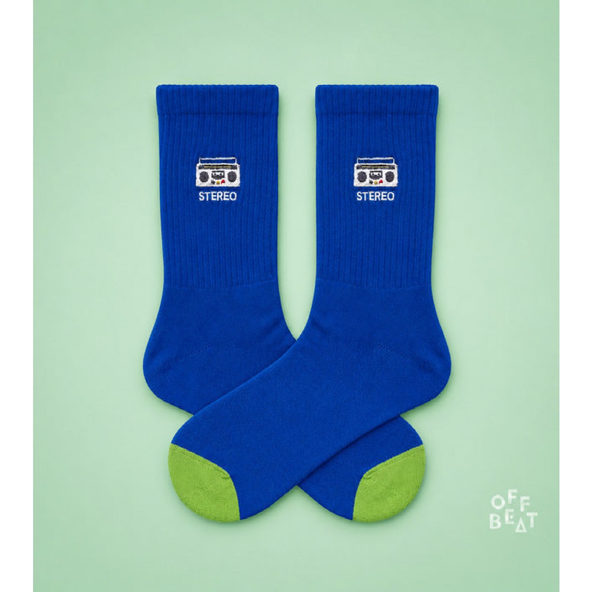 Bestickt Boombox Socken von Offbeat