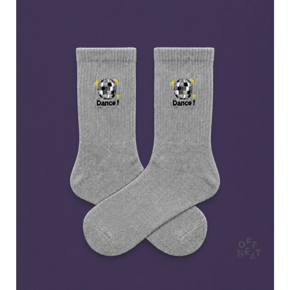 Bestickt Disco Ball Socken von Offbeat