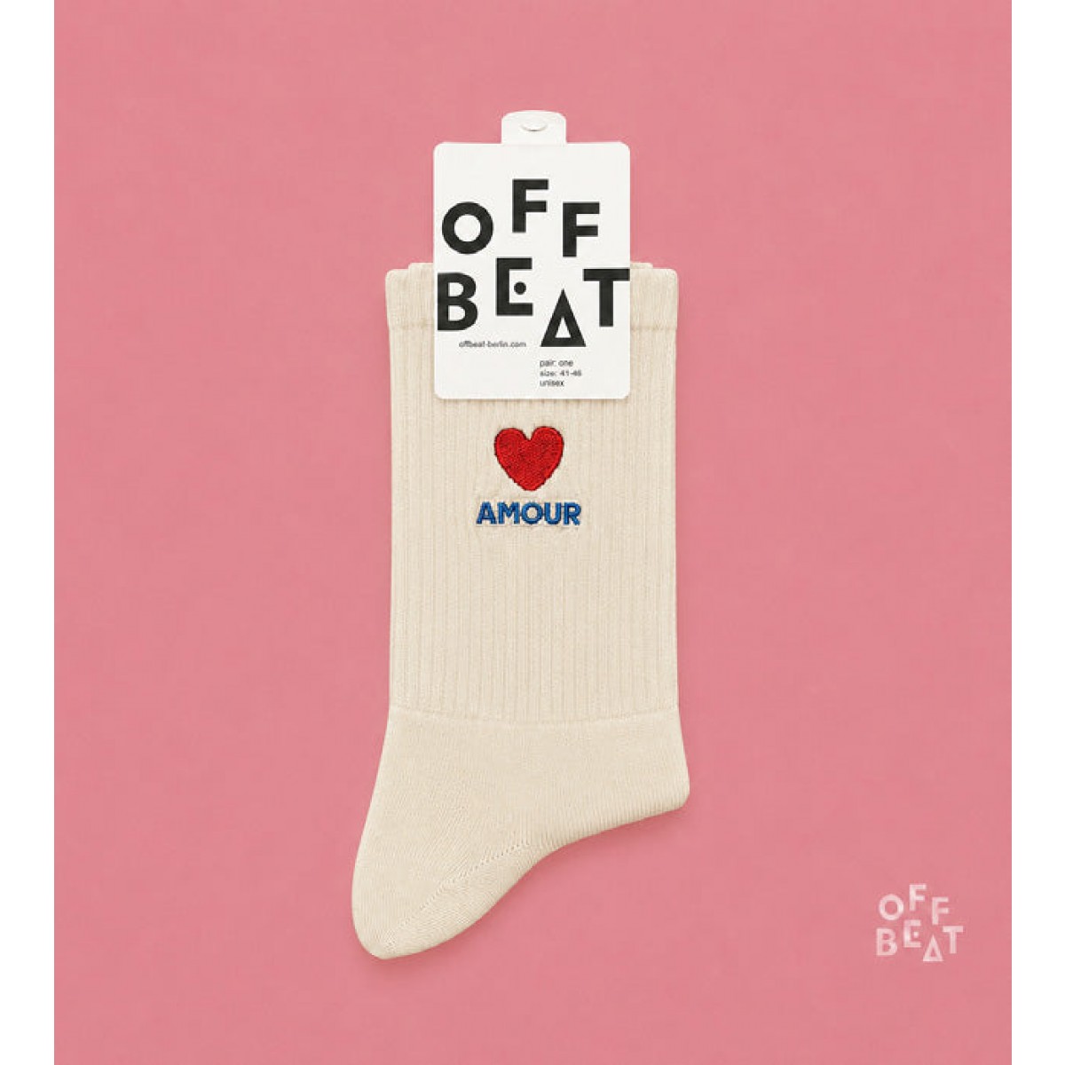 Bestickt Amour Socken von Offbeat