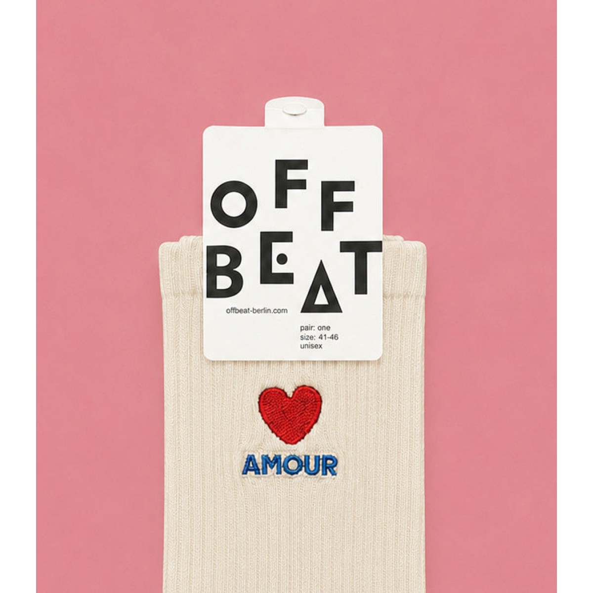 Bestickt Amour Socken von Offbeat