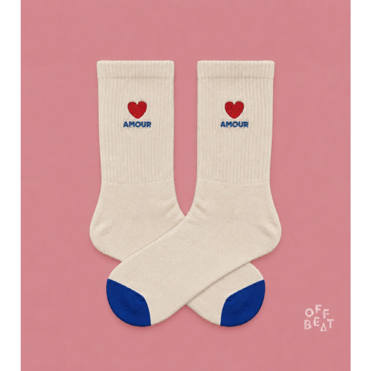 Bestickt Amour Socken von Offbeat