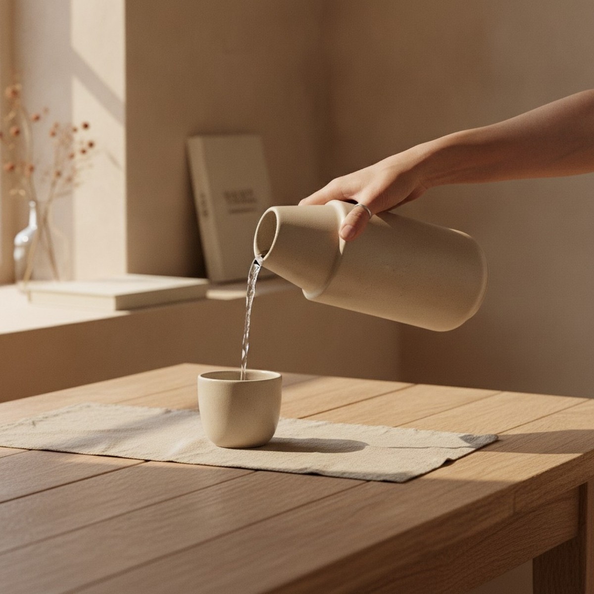 Lys Keramik Karaffe 750 ml – handgemacht in Portugal