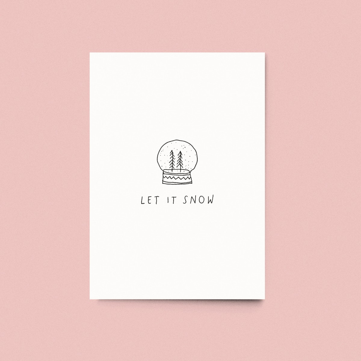 sonst noch was? Postkarte "Let it snow"
