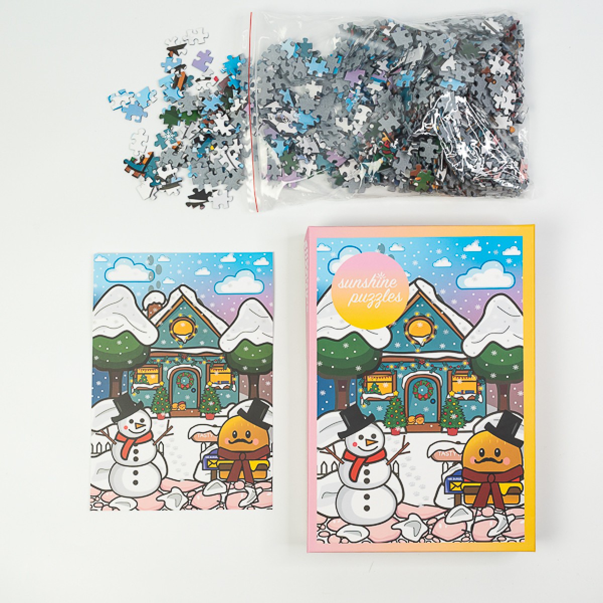 SUNSHINE PUZZLES, MOTIV "SNOWMAN", 1000 TEILE PUZZLE