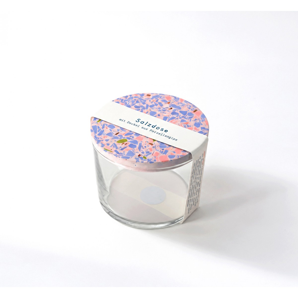 Salzdose / Rosa-Blau / 220ml / objet vague
