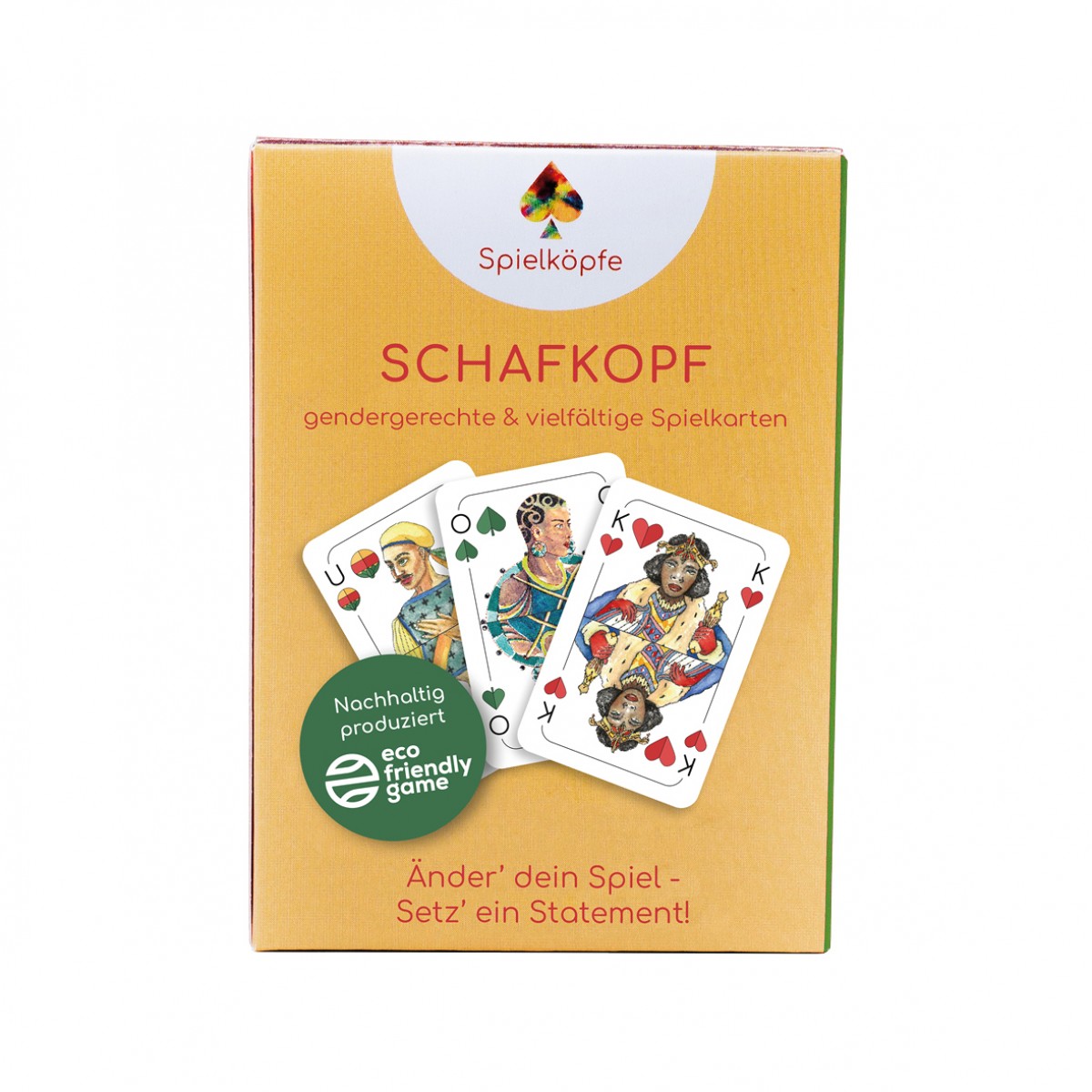 Schafkopf Spielkarten - Deutsches Blatt: Unter – Ober – König*in