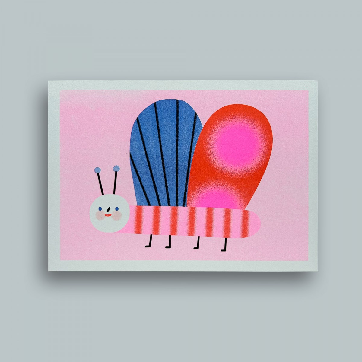 Kleiner Schmetterling – A5 Riso Print – stefanizen