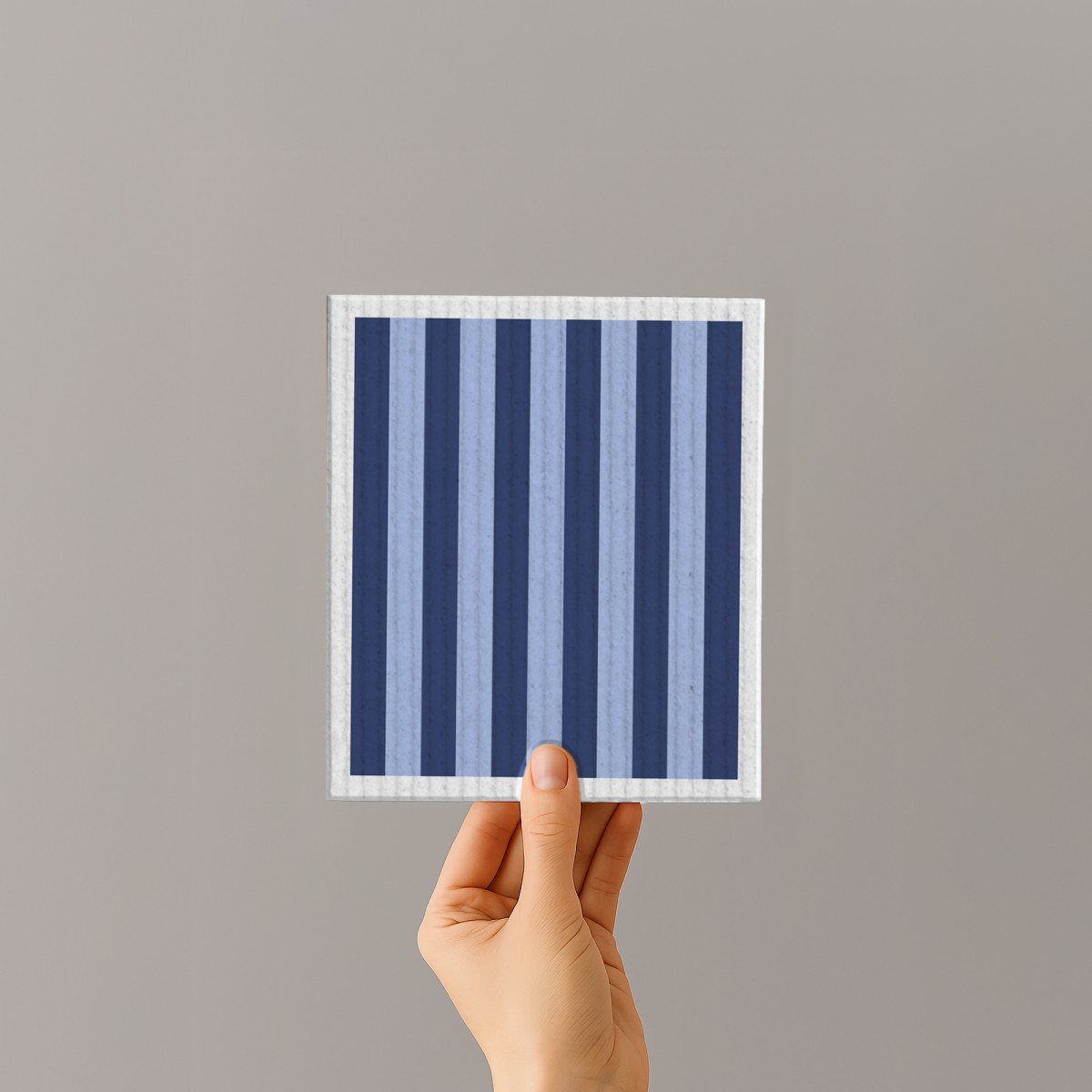 Schwammtuch - Streifen - Blau - Nr. 8