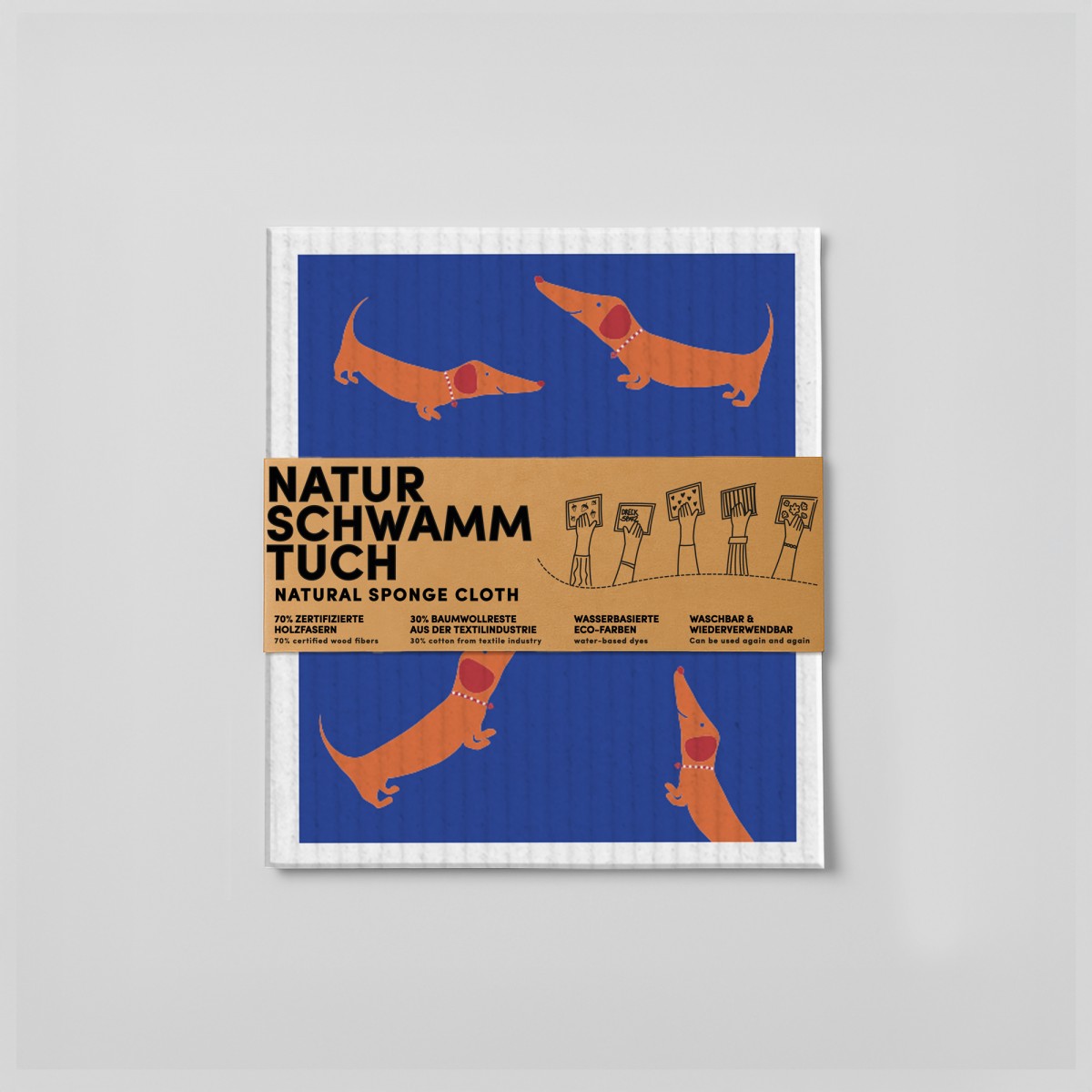 Schwammtuch - Dackel - Nr. 10