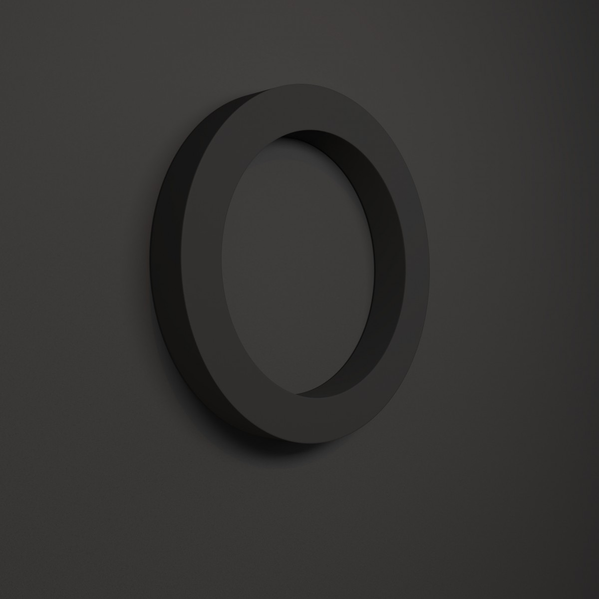 Schlüsselmagnet "O" von - superstark und nachhaltig. Aus pflanzlichem Kunststoff hergestellt!