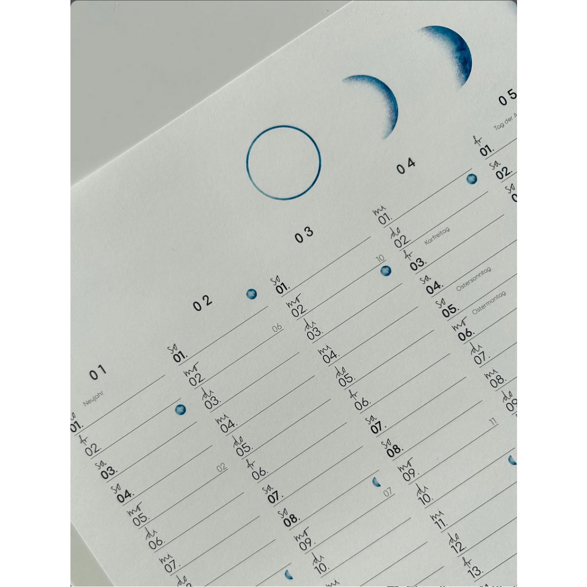 Mondkalender 2027 - SANS