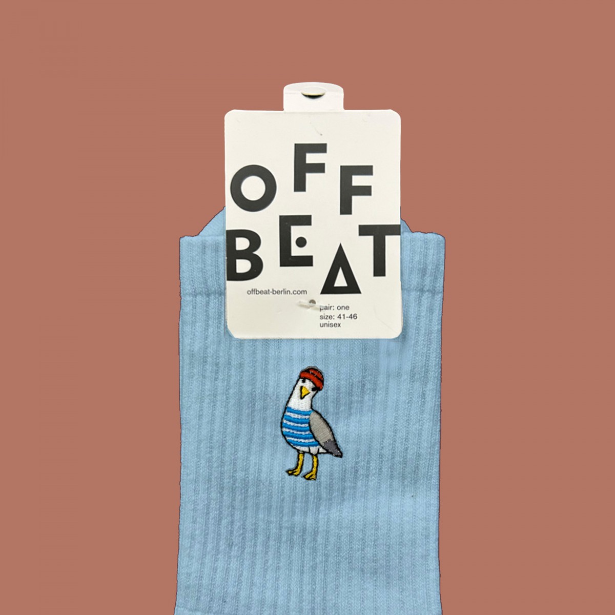Bestickt Seagull Socken von Offbeat Bestickt Seagull Socken von Offbeat