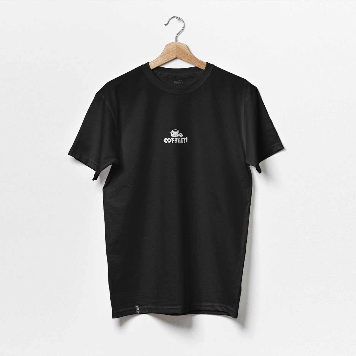 "COFFEE?!" T-Shirt Black | FUNST Studio, Verena Senn