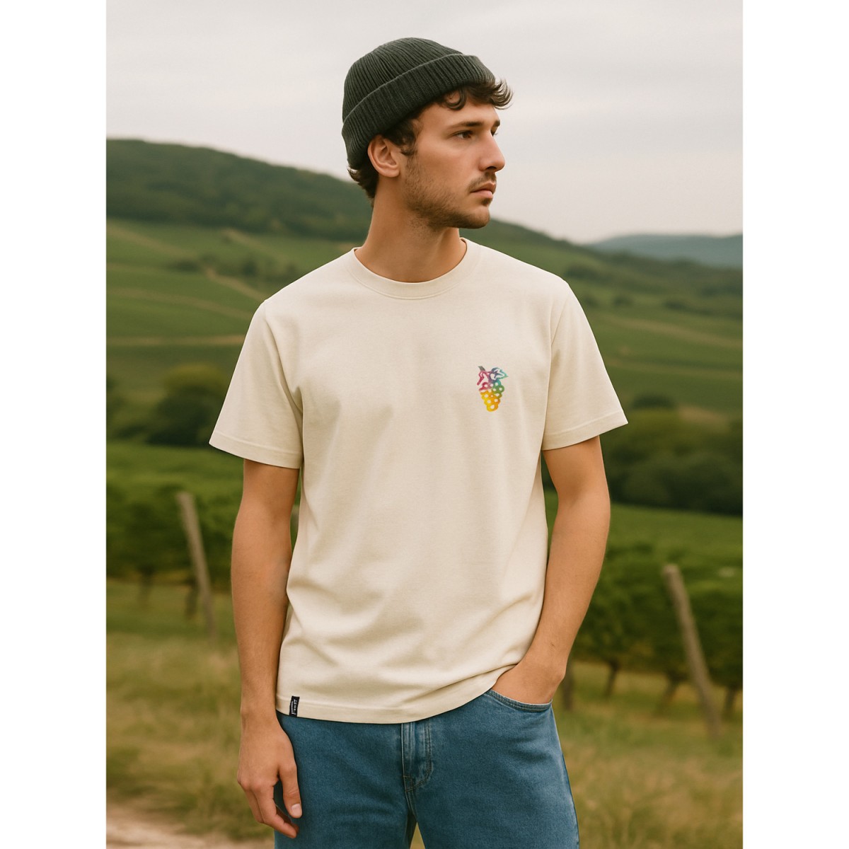 "GRAPE" T-Shirt Natural Raw // FUNST Studio, Verena Senn