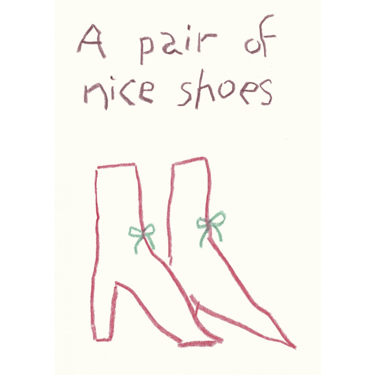 A pair of nice shoes – Print von Lavanda Posters