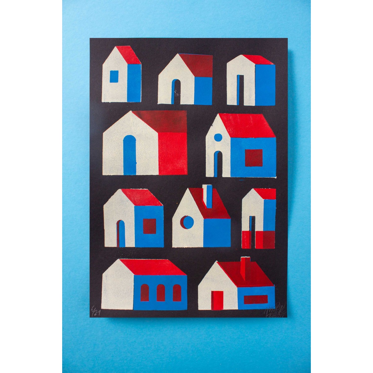 Martin Krusche - »Siedlung«, 29,7x42cm