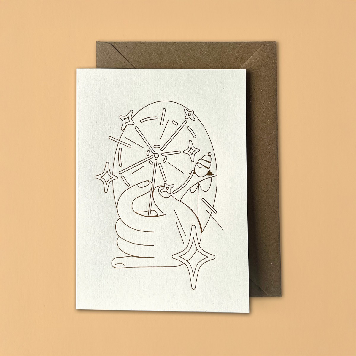 Anne Albert – Letterpress-Karte – Sparkle –A6