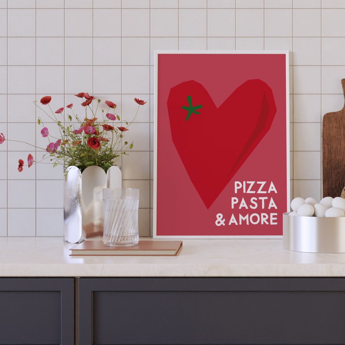 vonsusi - Poster "Pizza Pasta & Amore"