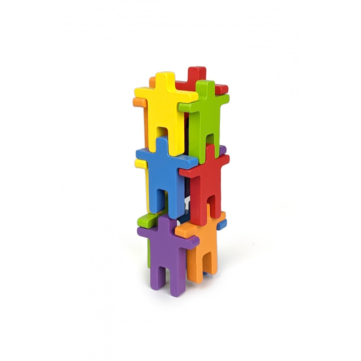 STAPLA Rainbow - 12 Spielfiguren in 6 fröhlichen Farben von Neue Freunde.