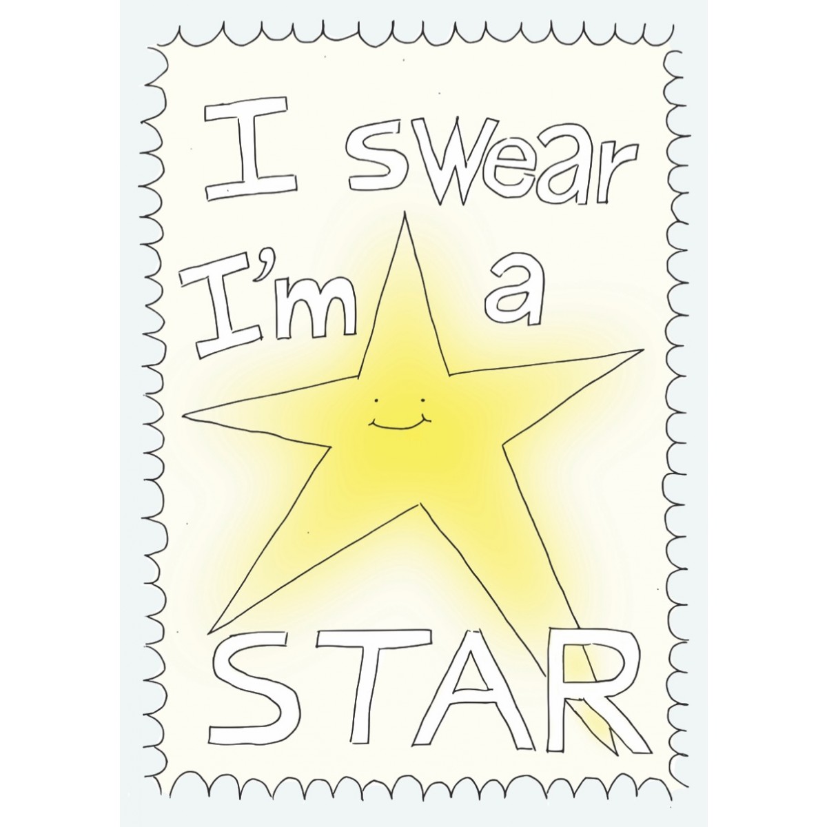 I swear I'm a star – Print von Lavanda Posters